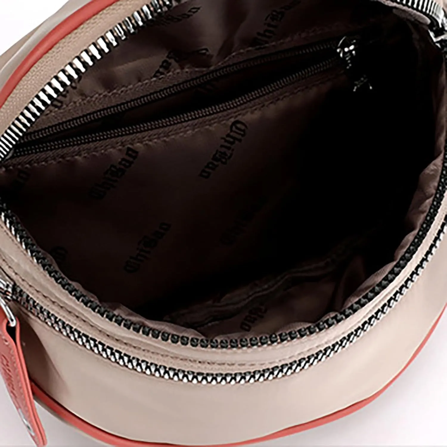 Lightweight Nylon Fabric Women's Bags Fashion Ladies Shoulder Crossbody Bags Casual Shopping Waist (Orange, One Size)