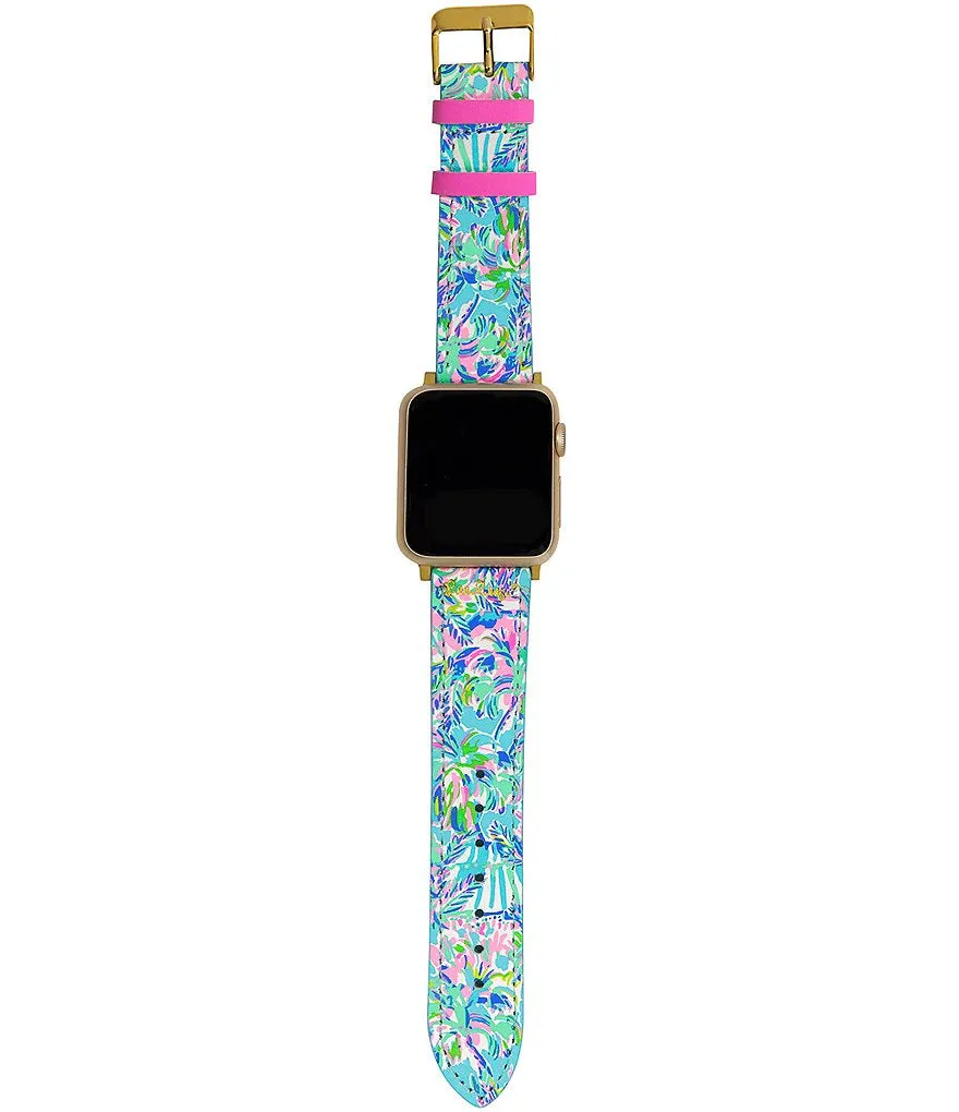 Lilly Pulitzer Genuine Leather Watchband- Cabana Cocktail
