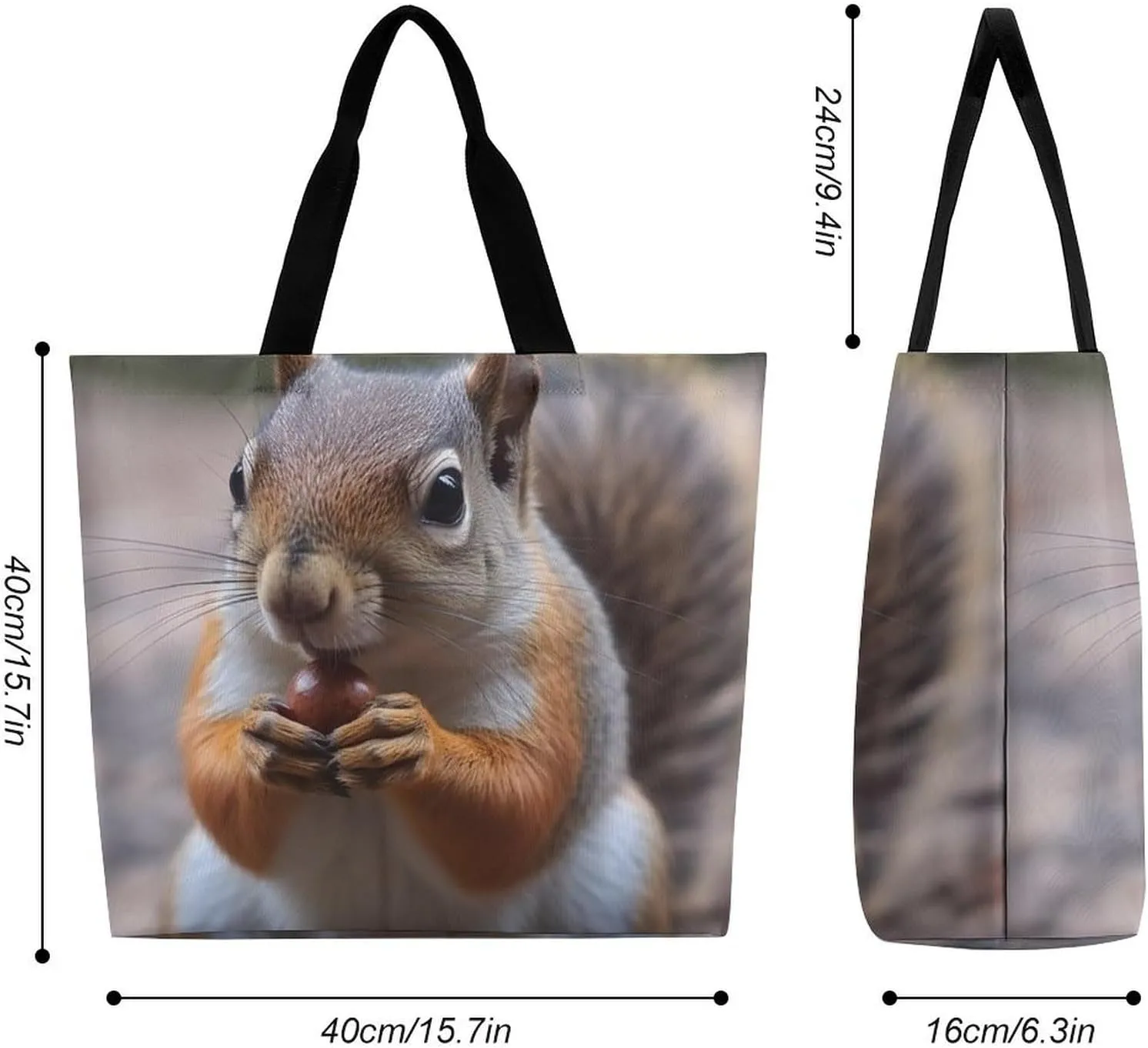 Lion Sticks Out Tongue Beach Bag Reusable Tote Bag Foldable Grocery Bags Women Shopping Bags for Daily Essentials