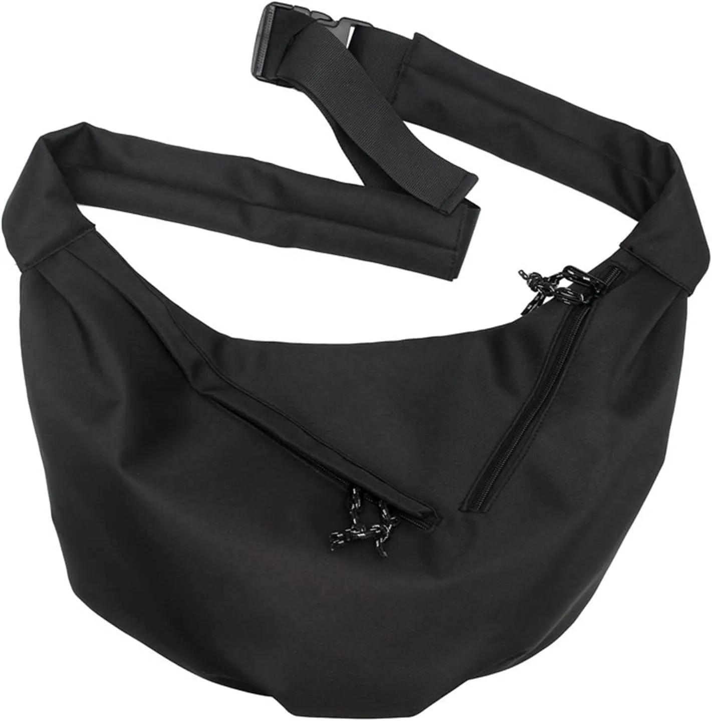 Locomotive Cool Dumpling Shoulder Bag Casual Men And Women Single Shoulder Messenger over The Shoulder (Black, One Size)