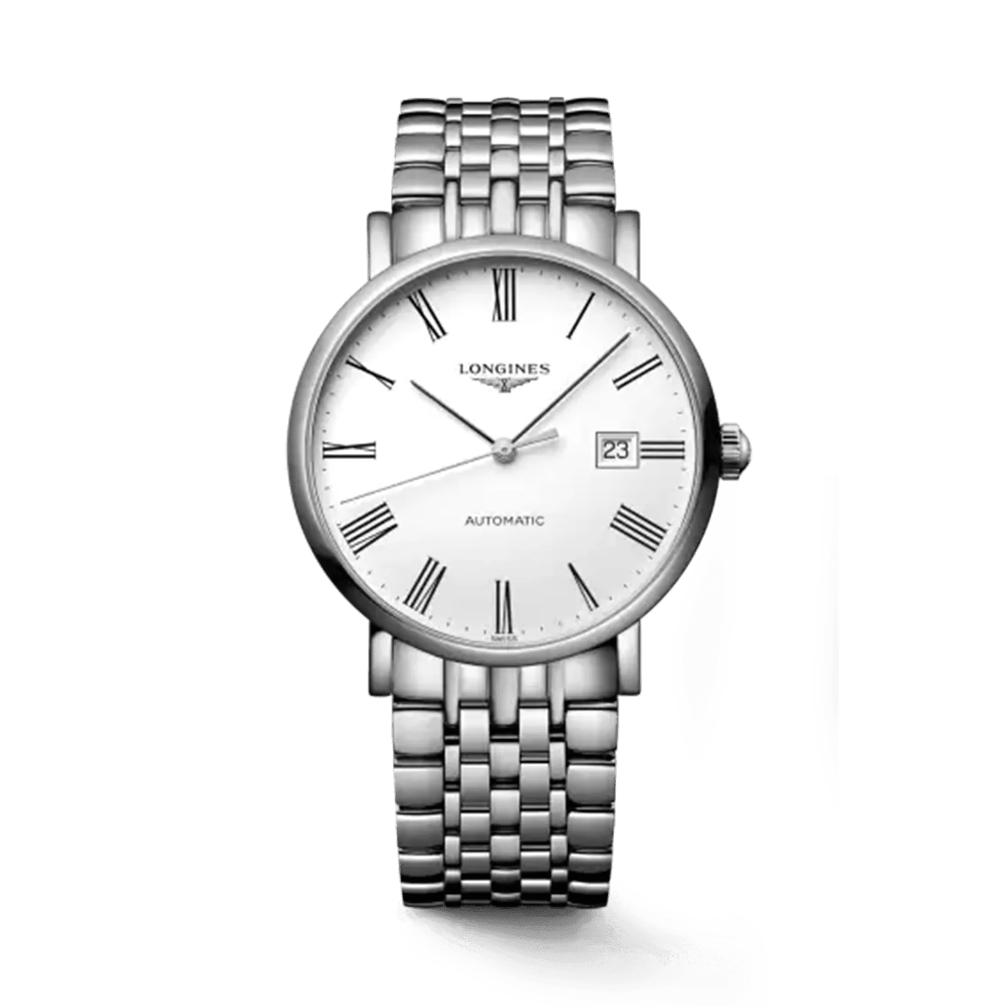 Longines Elegant Men's 39mm Stainless Steel Automatic Watch L4.910.4.11.6