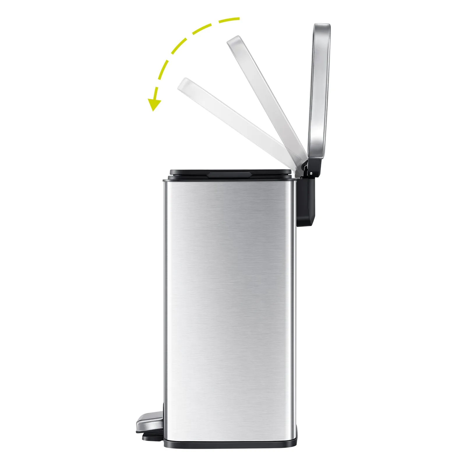 Madison Step Can With Liner - 12L / 3.2 Gal -Stainless Steel