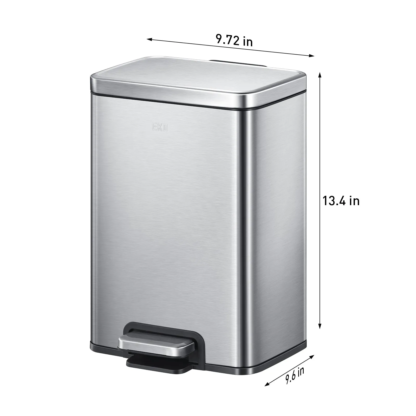 Madison Step Can With Liner - 12L / 3.2 Gal -Stainless Steel