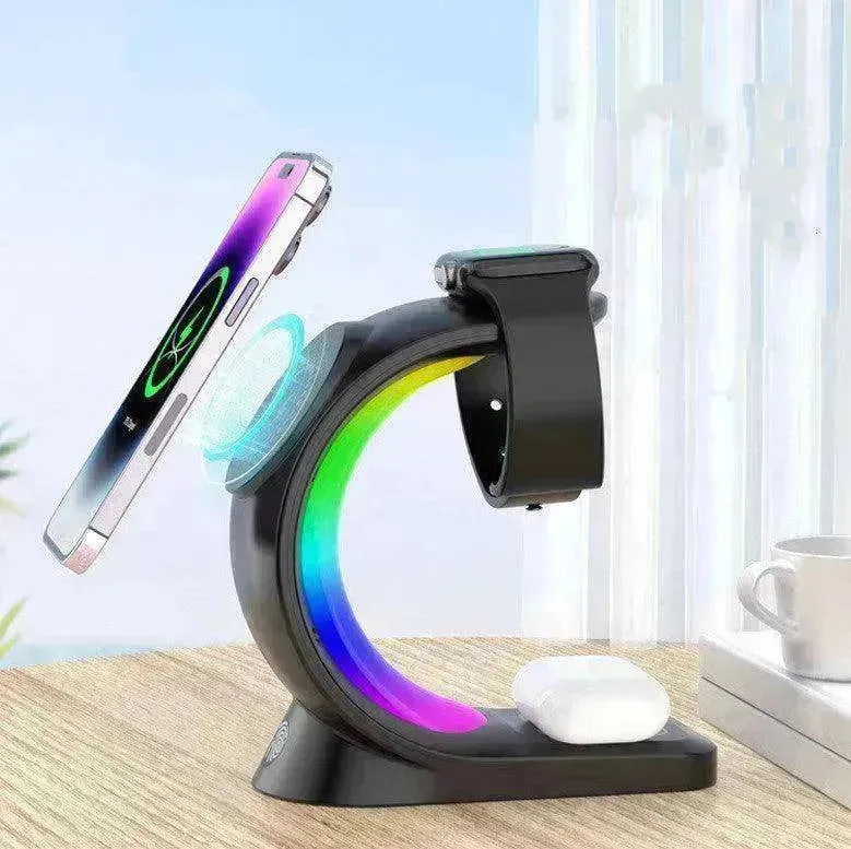 Magnetic Wireless Charger for Phone, AirPods, Watch