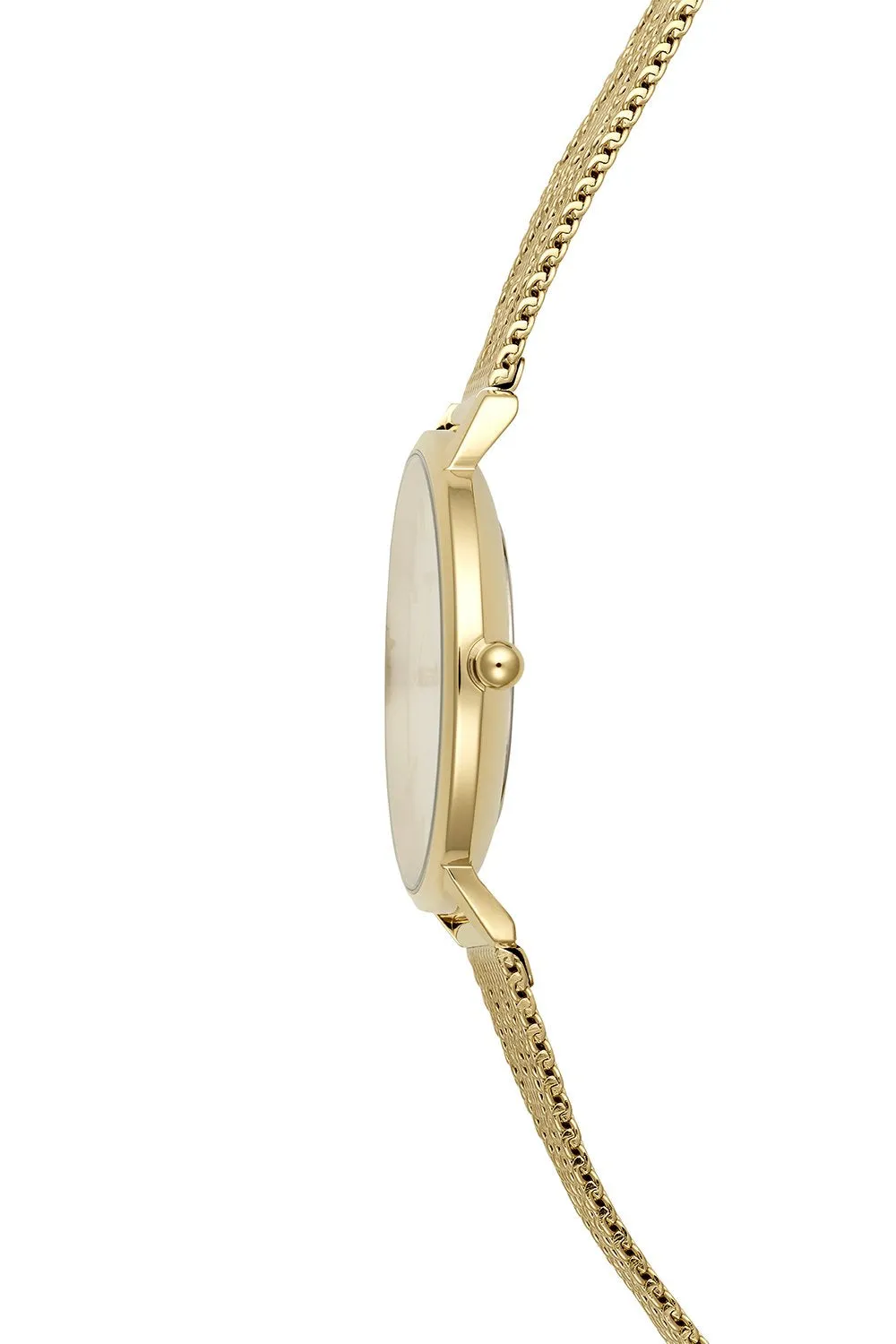 Major Gold Tone Pressed Mesh Watch, 35mm
