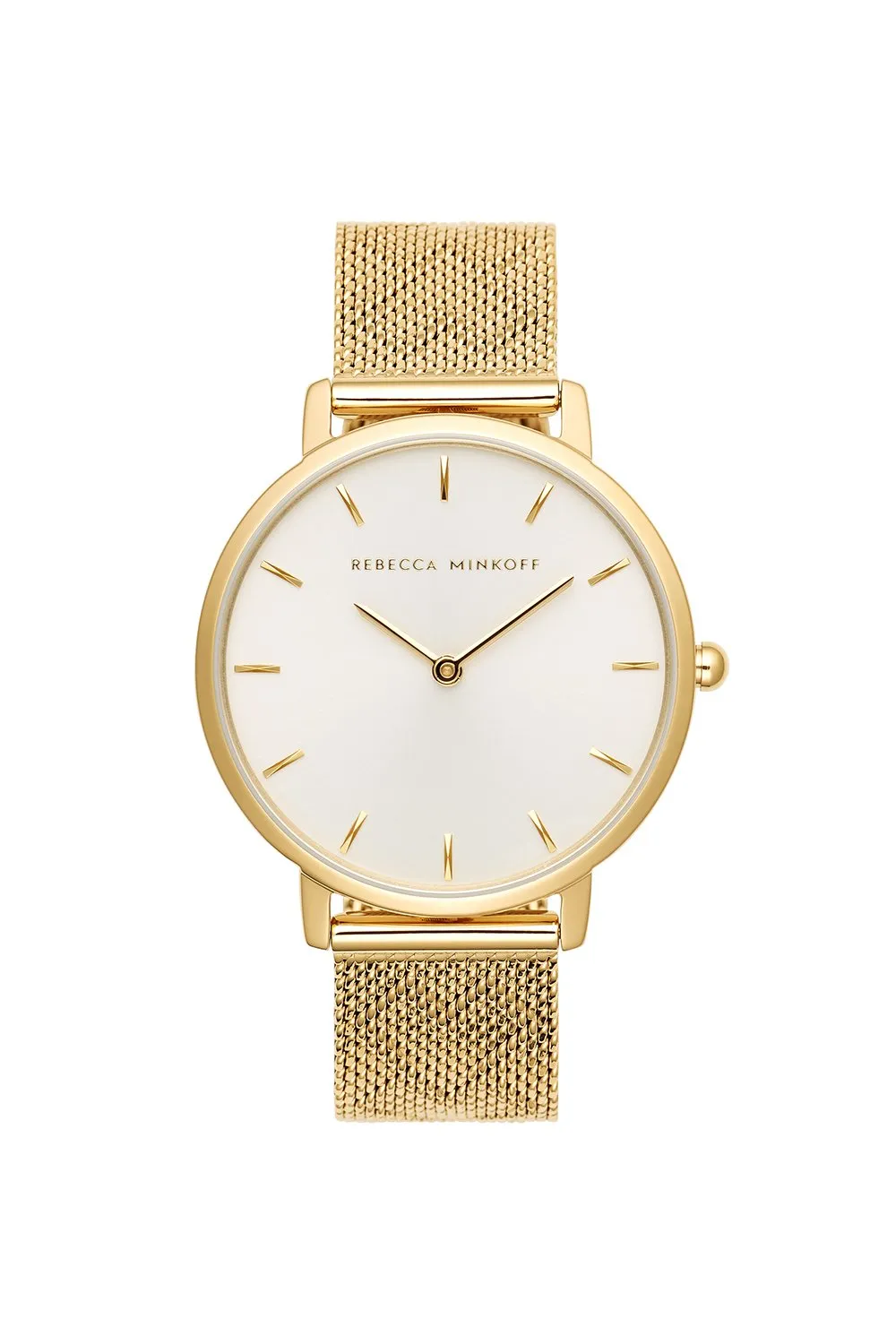 Major Gold Tone Pressed Mesh Watch, 35mm