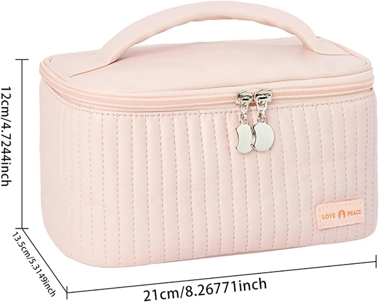 Makeup Bag 2025 New Upgrade PU Leather Large Capacity Portable Waterproof Cute Makeup Bag,Toiletry Bag,Cosmetic Bags,Cute Makeup Bag for Gifts Girls Women Daughter
