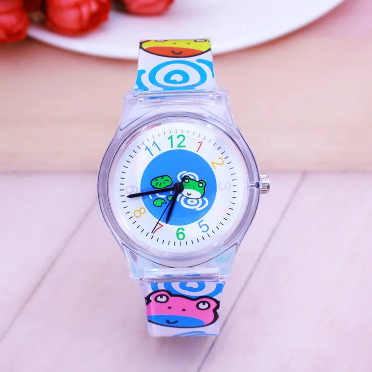 Male And Female Students Children Jelly Transparent Watch
