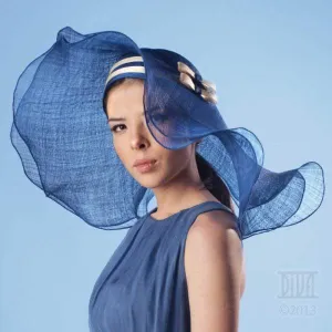 Marine Style Sun Hat with Double Floppy Brim