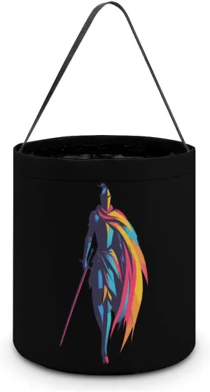 Medieval Knight Halloween Candy Bag Candy Tote Bucket Gift Bags Party Supplies for Women Men