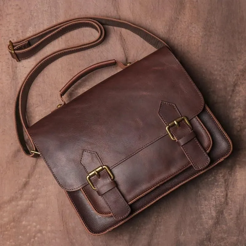 Men's Crossbody Bags, Shoulder Tote Bags, College Style Crossbody Bags, Vintage Tote Bags