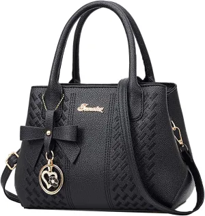 Messenger Tote Bag for Women Fashion Ladies PU Leather Top Handle Bags Purse and Wallet Set for Women