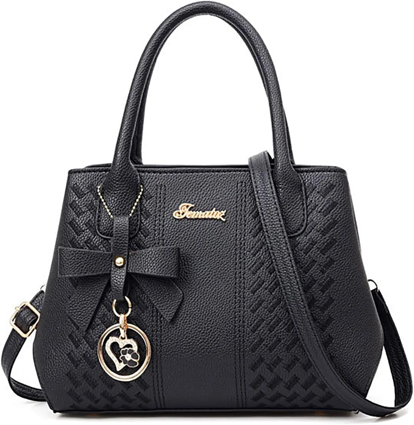 Messenger Tote Bag for Women Fashion Ladies PU Leather Top Handle Bags Purse and Wallet Set for Women