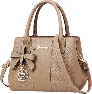 Messenger Tote Bag for Women Fashion Ladies PU Leather Top Handle Bags Purse and Wallet Set for Women