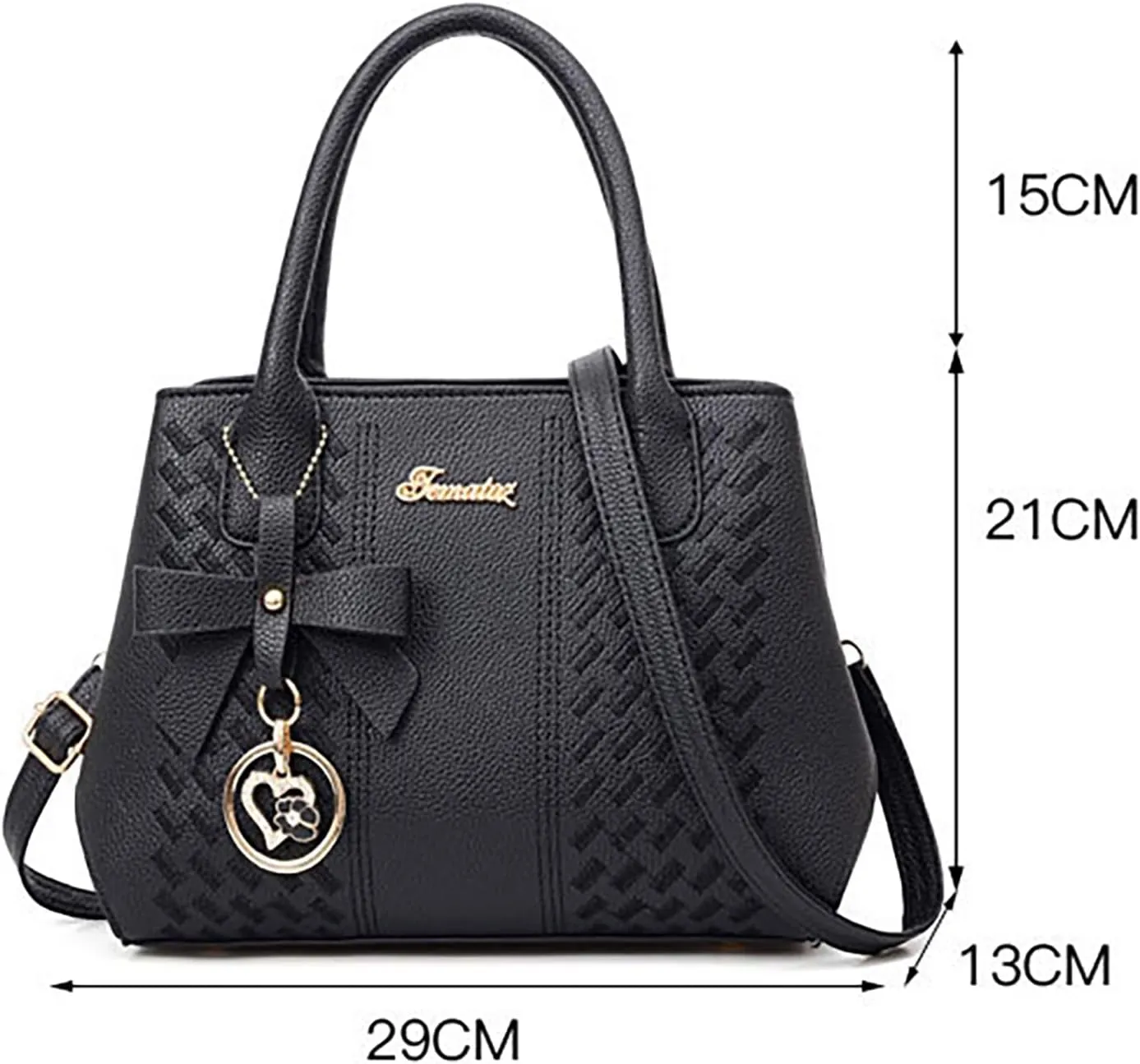 Messenger Tote Bag for Women Fashion Ladies PU Leather Top Handle Bags Purse and Wallet Set for Women