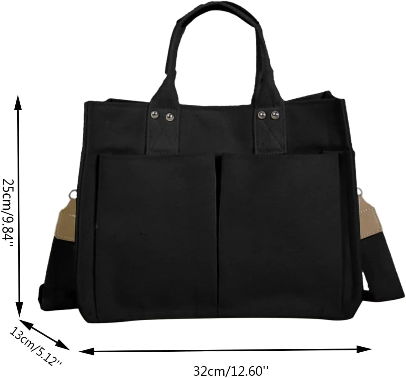 Messenger Tote Bag for Women Roomy Multiple Pockets Bag Ladies Crossbody Purse Versatile Travel Purse(White)