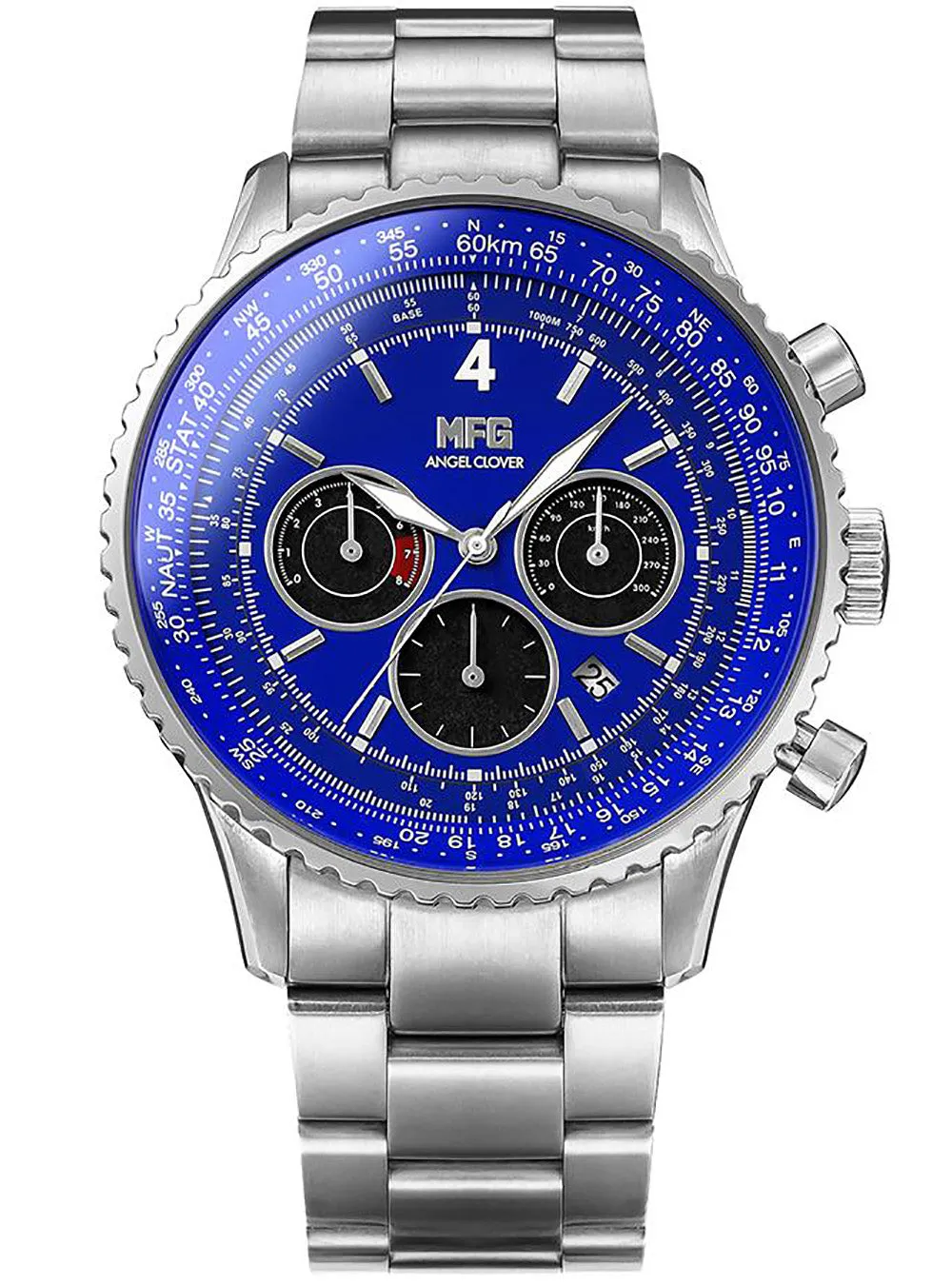 MF GHOST × ANGEL CLOVER COLLABORATION SOLAR CHRONOGRAPH WATCH LIMITED EDITION JAPAN MOV'T
