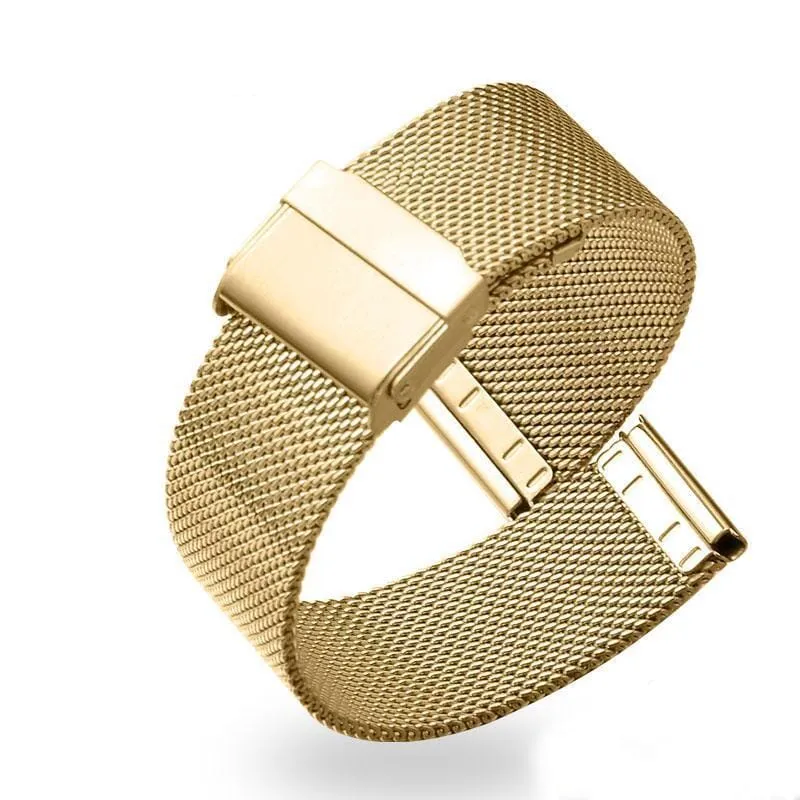 Milanese Stainless Steel Watch Straps compatible with Garmin Lily 2