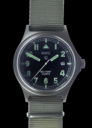 MWC G10 50m (165ft) Water Resistant NATO Pattern Military Watch with Satin Case Finish, Fixed Strap Bars, Sapphire Crystal and 60 Month Battery Life