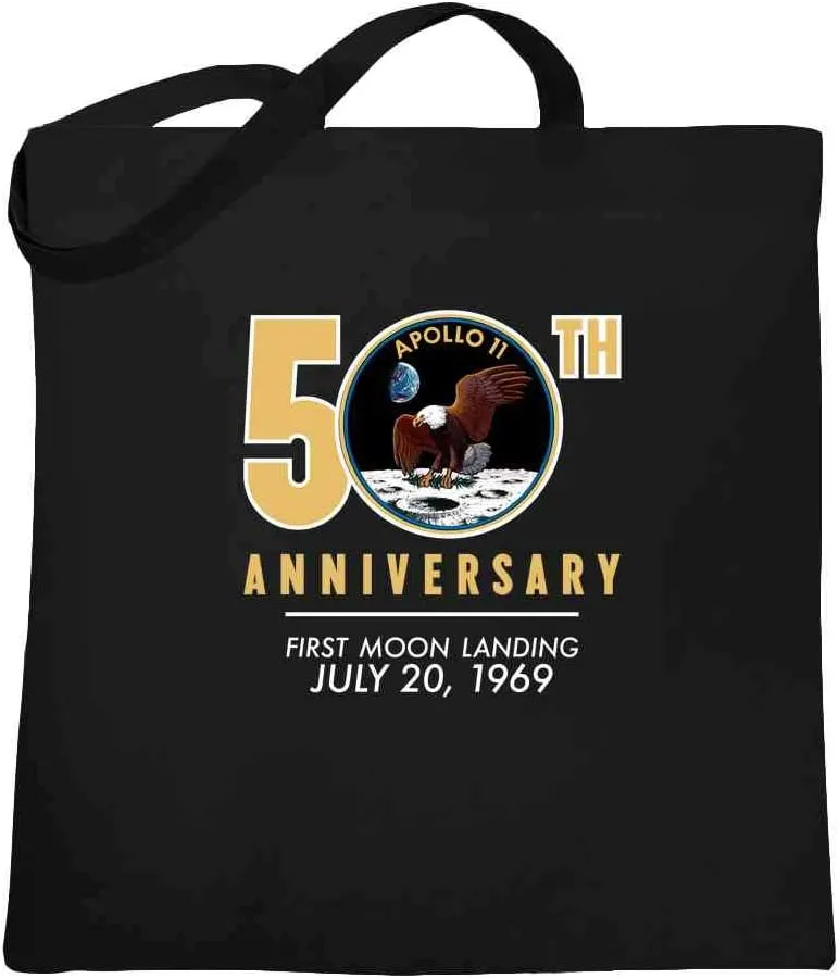 NASA Apollo 11 Moon Landing 50th Canvas Tote Bag