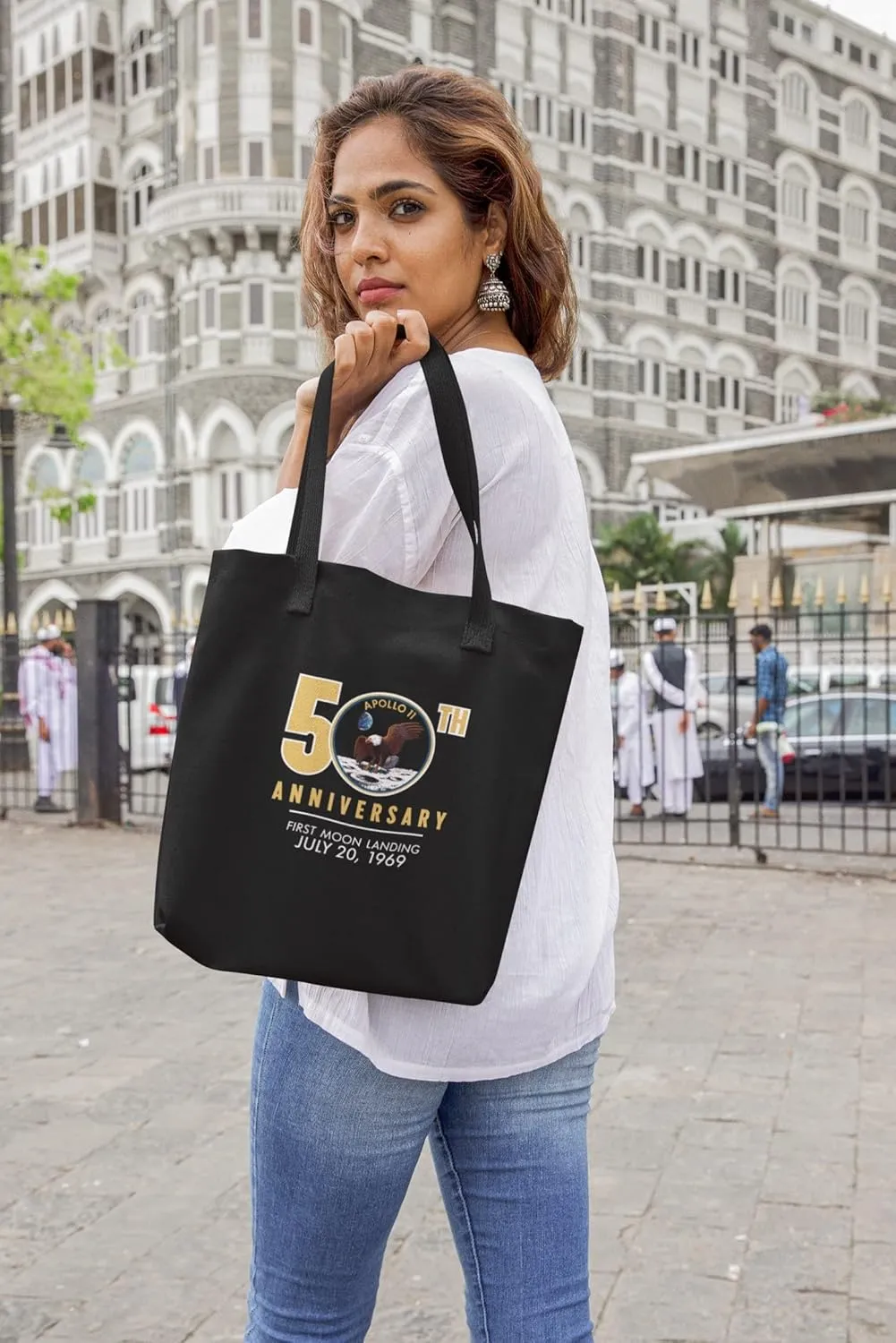 NASA Apollo 11 Moon Landing 50th Canvas Tote Bag
