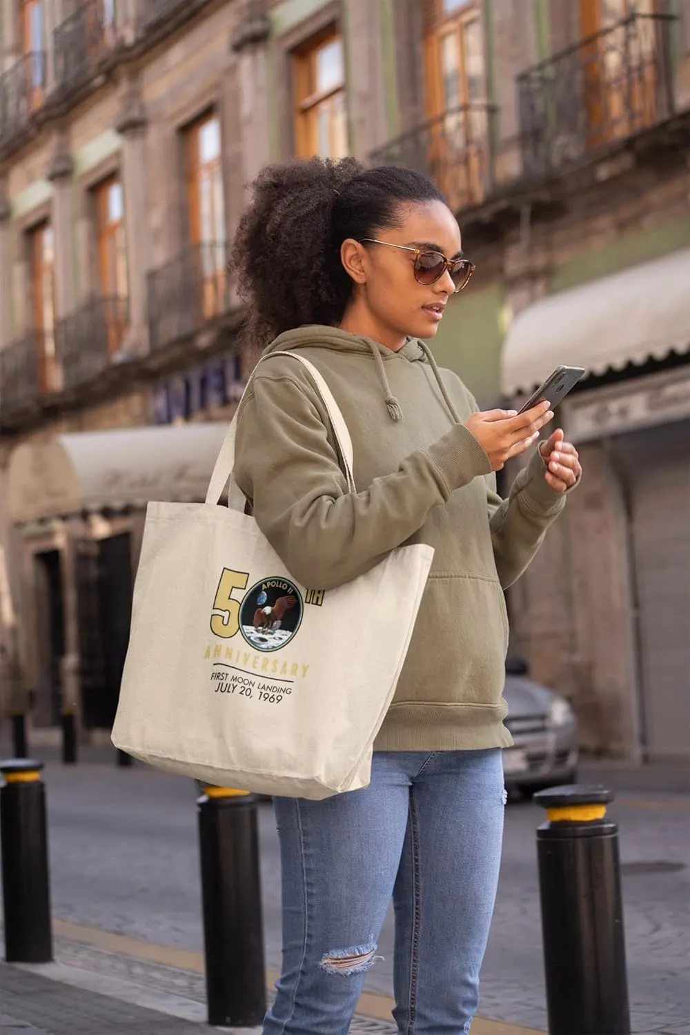 NASA Apollo 11 Moon Landing 50th Canvas Tote Bag