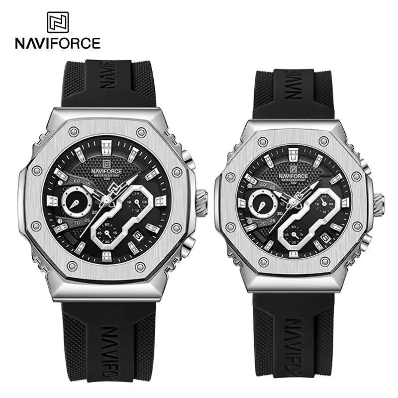 NAVIFORCE Stylish Sports Chronograph Watches: Couple Timepieces for Active Lifestyle