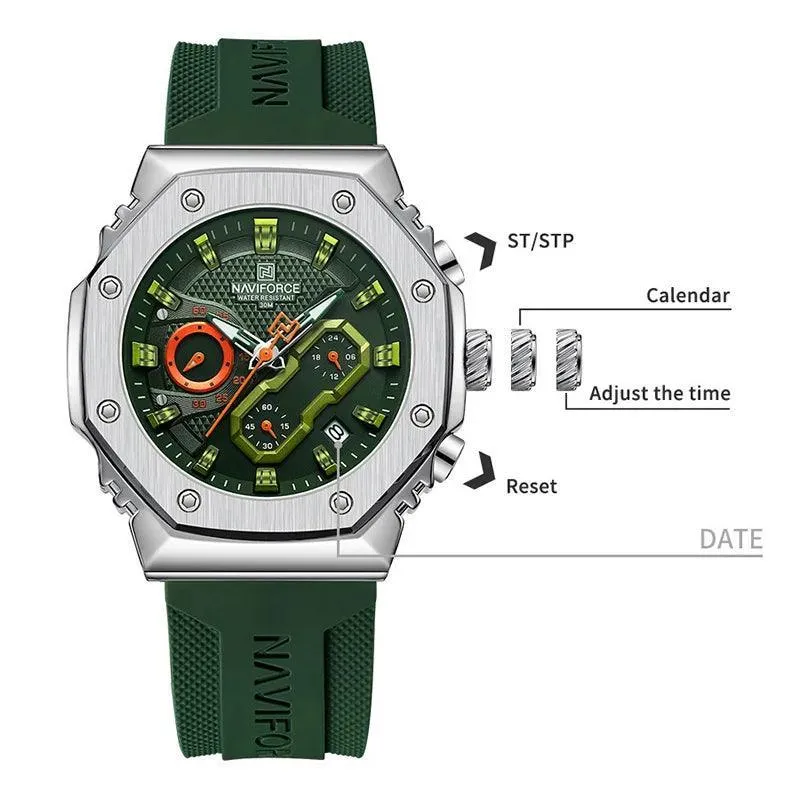 NAVIFORCE Stylish Sports Chronograph Watches: Couple Timepieces for Active Lifestyle
