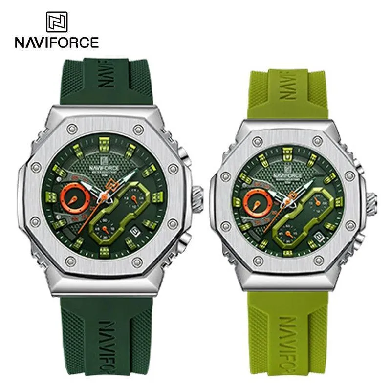 NAVIFORCE Stylish Sports Chronograph Watches: Couple Timepieces for Active Lifestyle