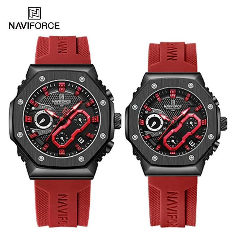 NAVIFORCE Stylish Sports Chronograph Watches: Couple Timepieces for Active Lifestyle