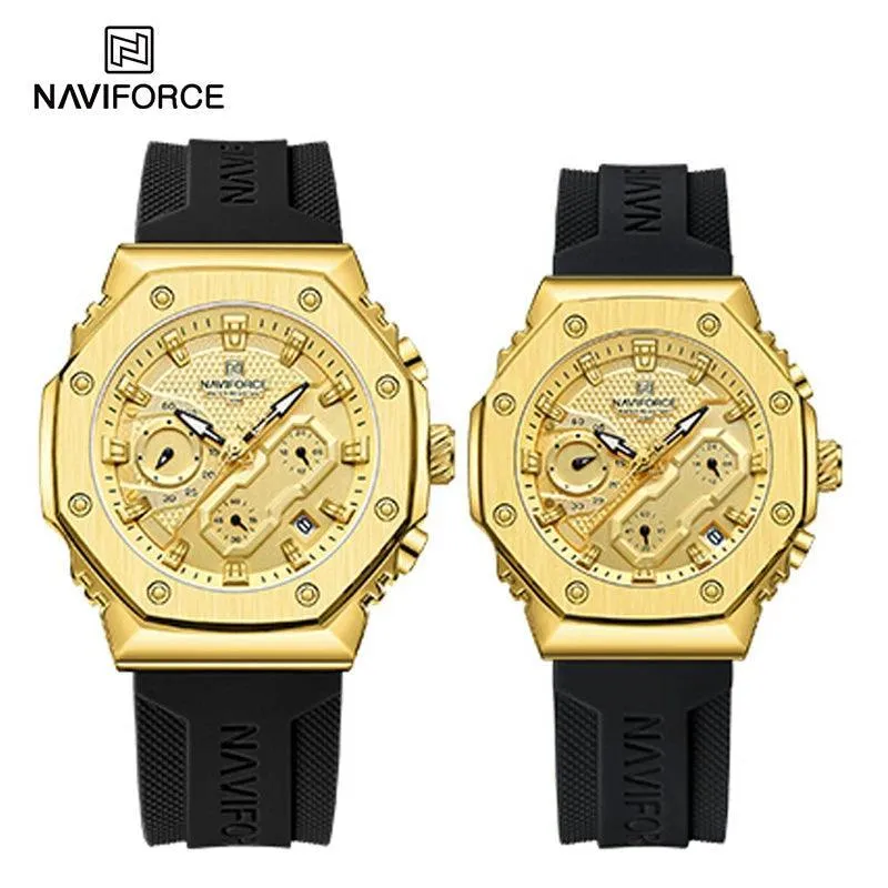 NAVIFORCE Stylish Sports Chronograph Watches: Couple Timepieces for Active Lifestyle