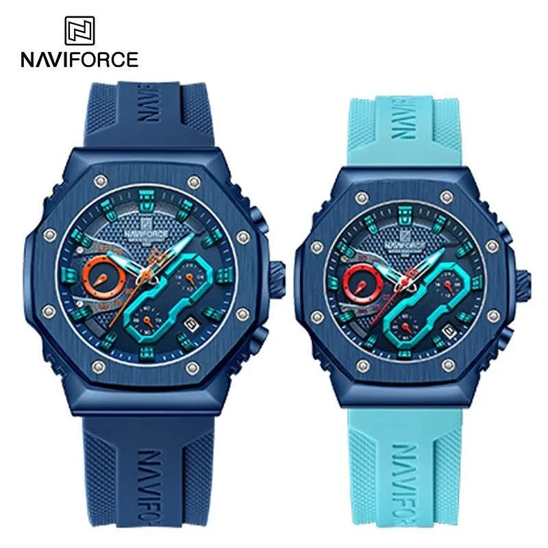 NAVIFORCE Stylish Sports Chronograph Watches: Couple Timepieces for Active Lifestyle