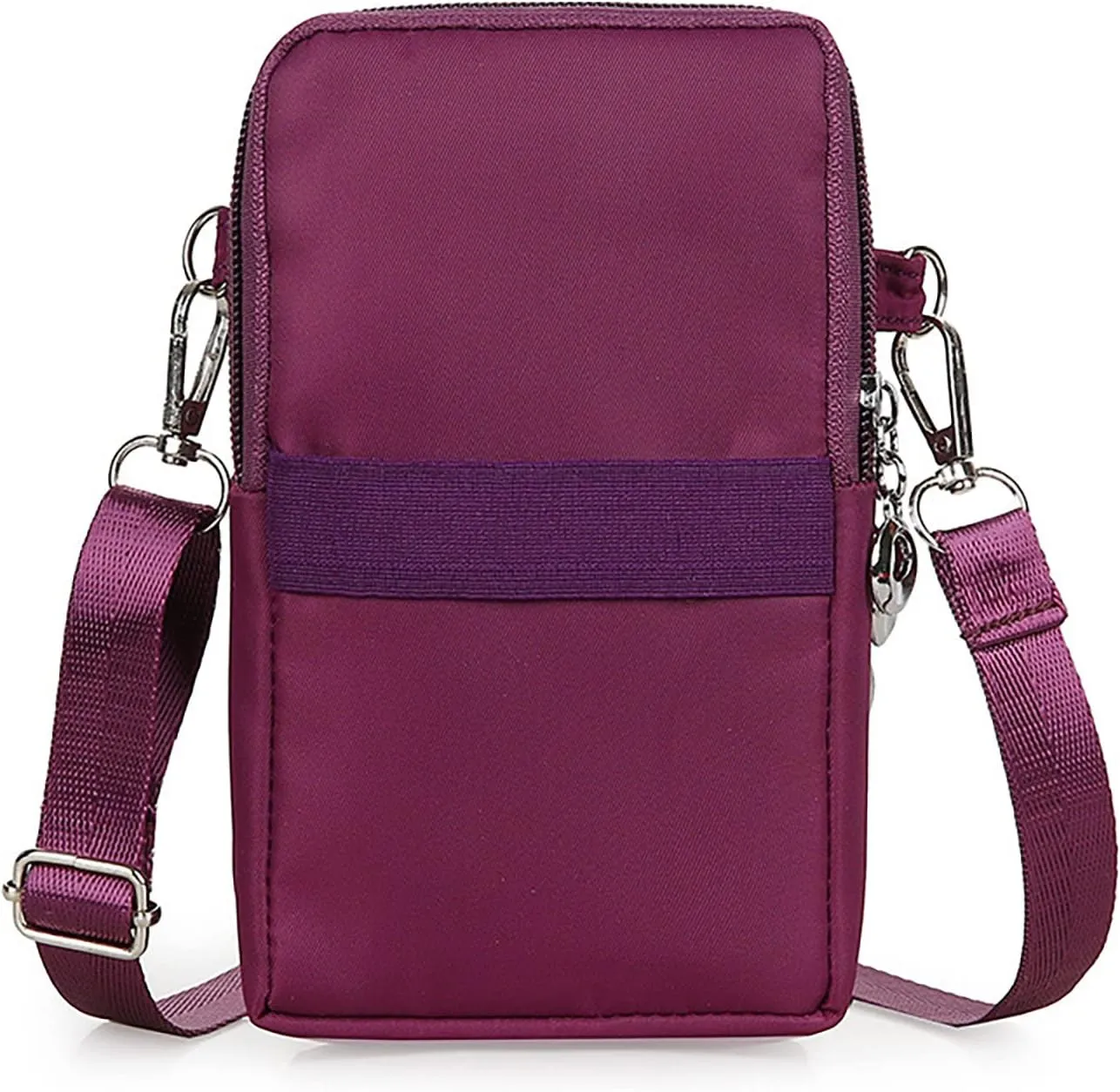 New Women's Crossbody Bags Korean Hanging Neck Mobile Phone Bags Wrist Wallet Mobile Phone Bag Shoulder (Red, One Size)