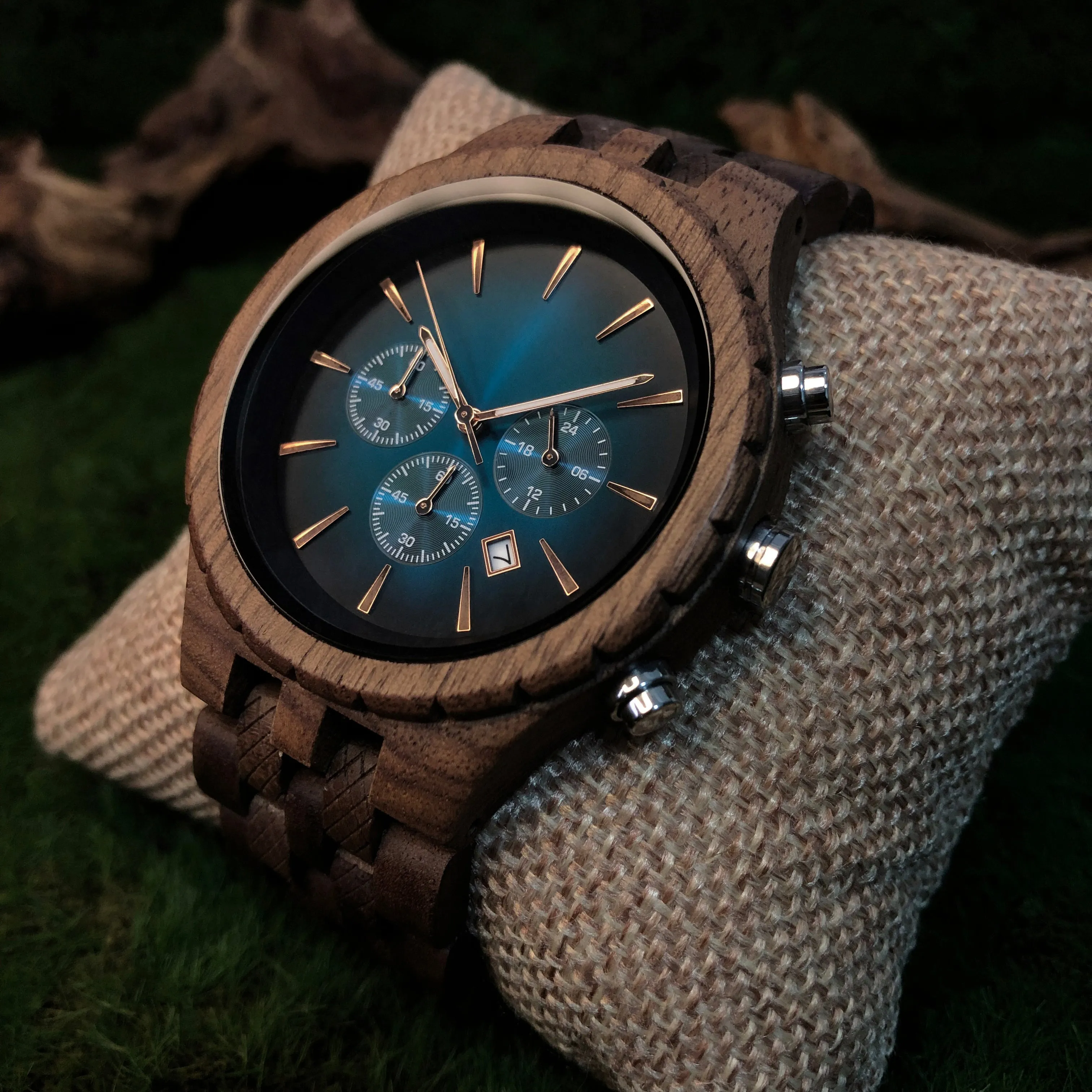New York - Walnut Chronograph