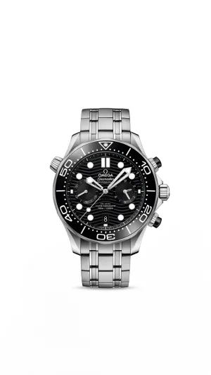 Omega Seamaster Diver 300M Co‑Axial Master Chronometer Chronograph 44mm Steel on Steel 210.30.44.51.01.001