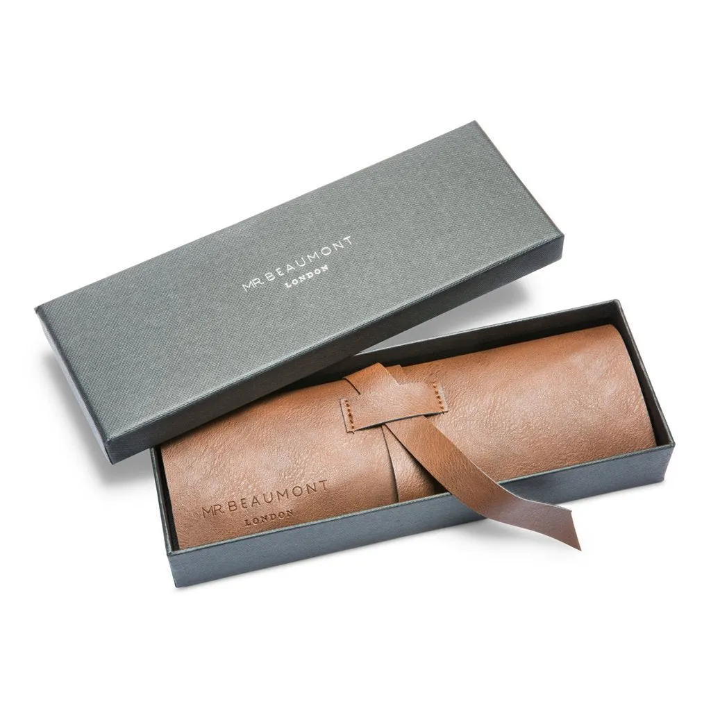 Own Handwriting Mr Beaumont Men's Grey Gold Bezel Watch