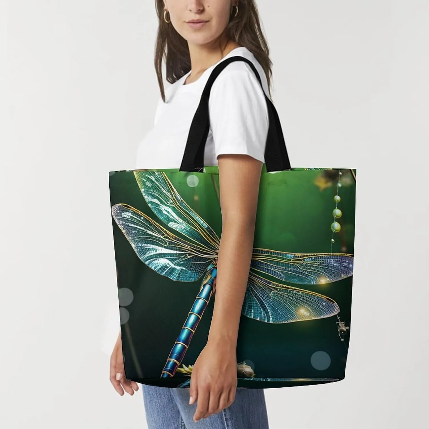 Pastel Color Smiley Face Beach Bag Reusable Tote Bag Foldable Grocery Bags Women Shopping Bags for Daily Essentials