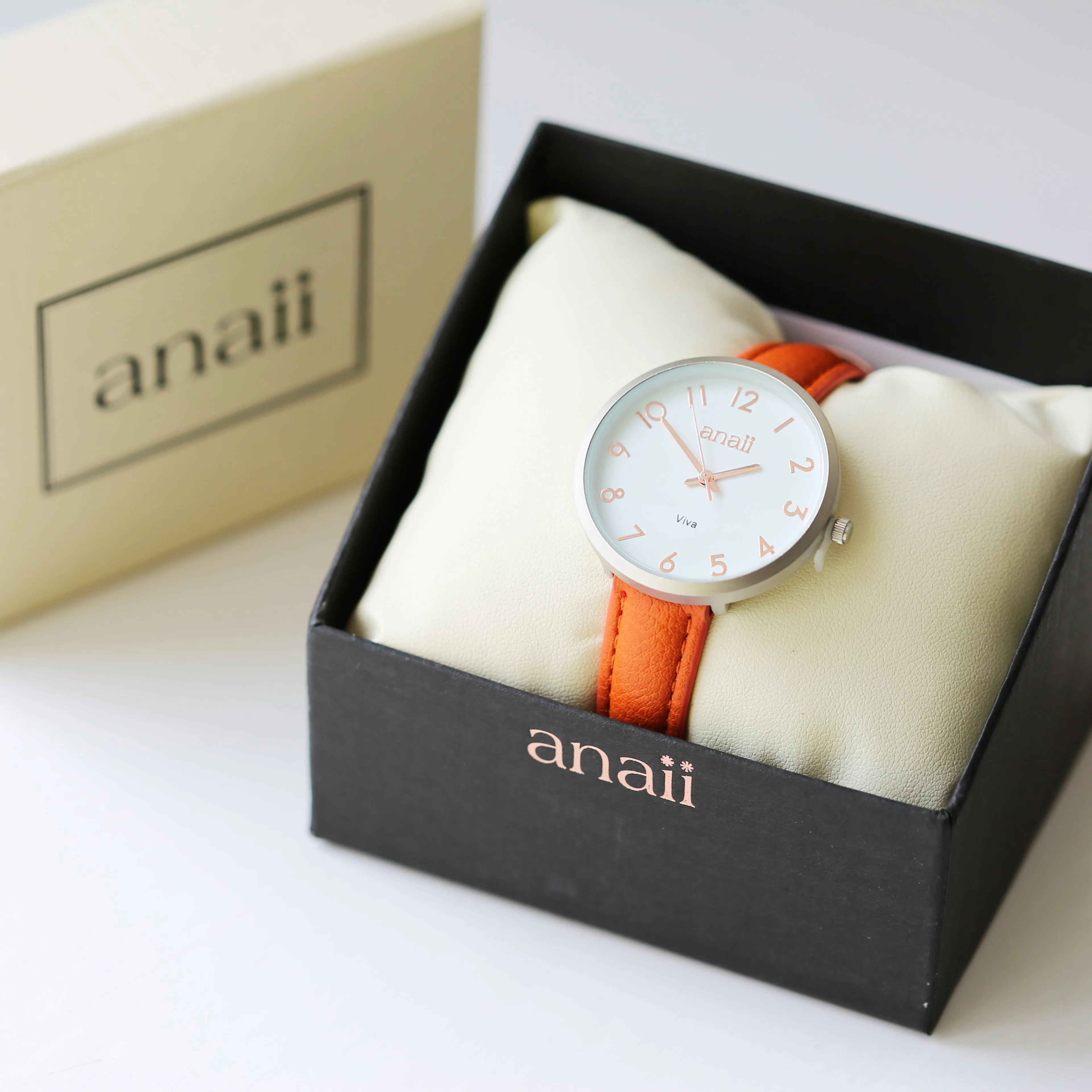 Personalised Blush Red Anaii Watch