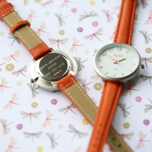 Personalised Blush Red Anaii Watch