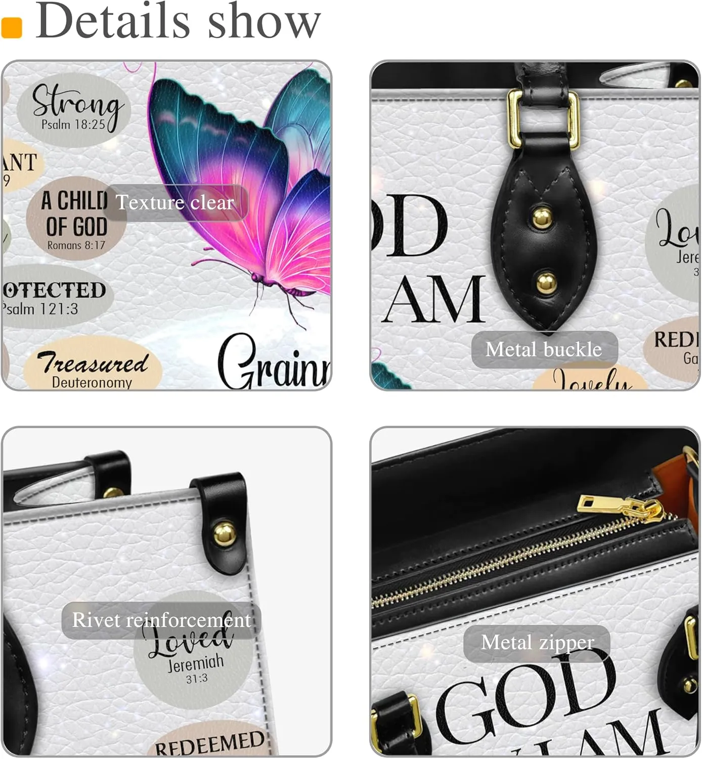 Personalized Leather Handbag for Women  Matching Purse and Wallet Set  Custom Name Church Bags, Mother's Day Gift