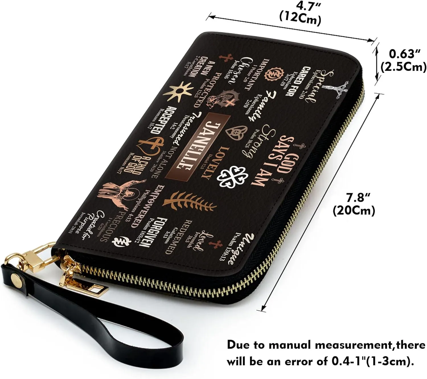 Personalized Leather Handbag for Women  Matching Purse and Wallet Set  Custom Name Church Bags, Mother's Day Gift
