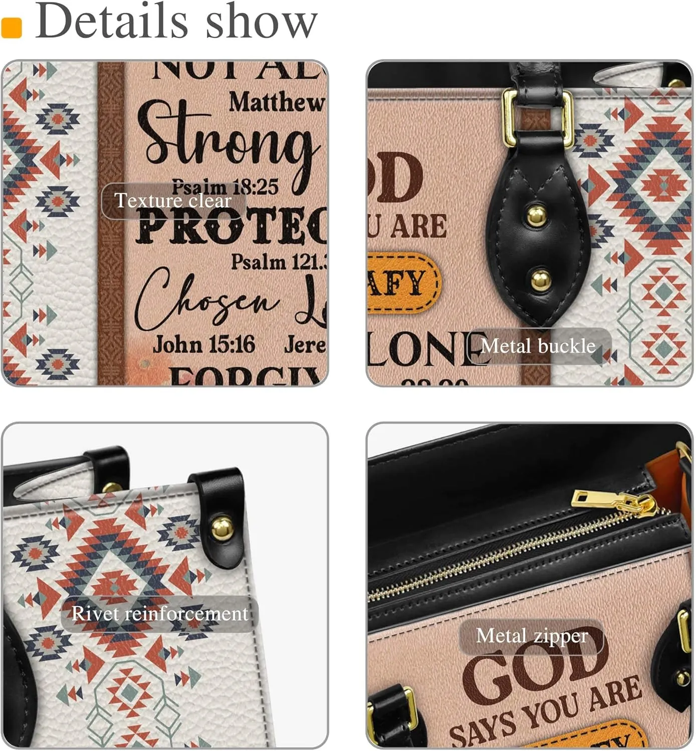 Personalized Leather Handbag for Women  Matching Purse and Wallet Set  Custom Name Church Bags, Mother's Day Gift
