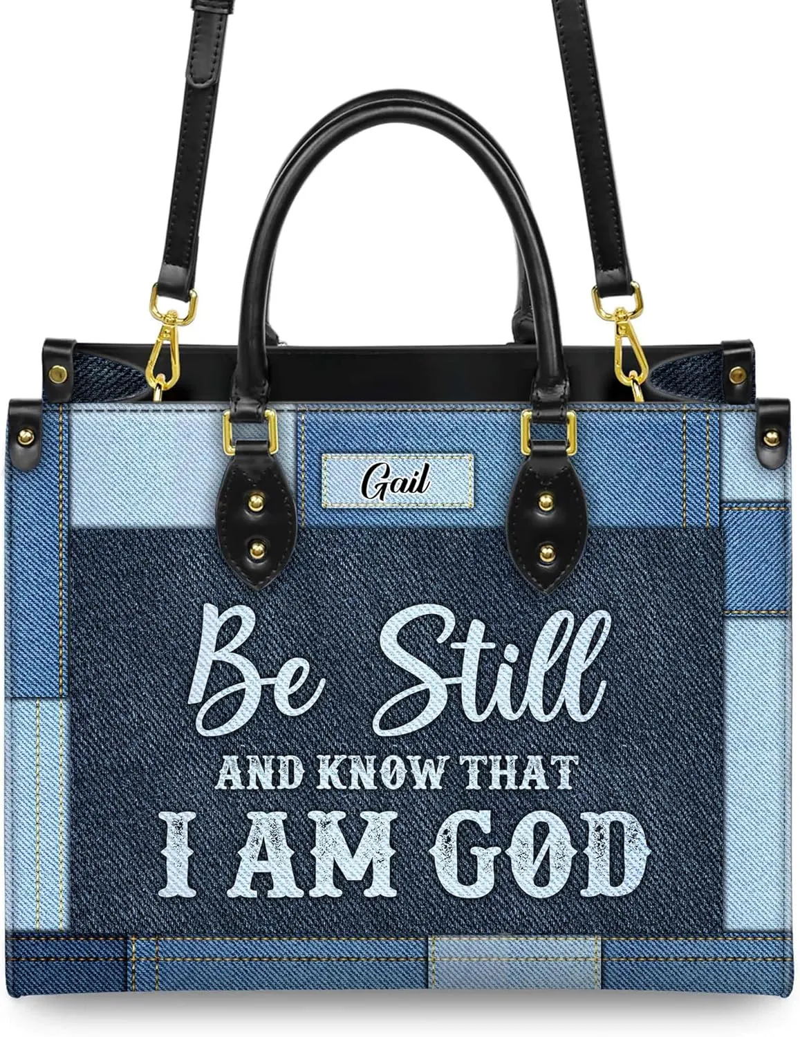 Personalized Leather Handbag for Women  Matching Purse and Wallet Set  Custom Name Church Bags, Mother's Day Gift