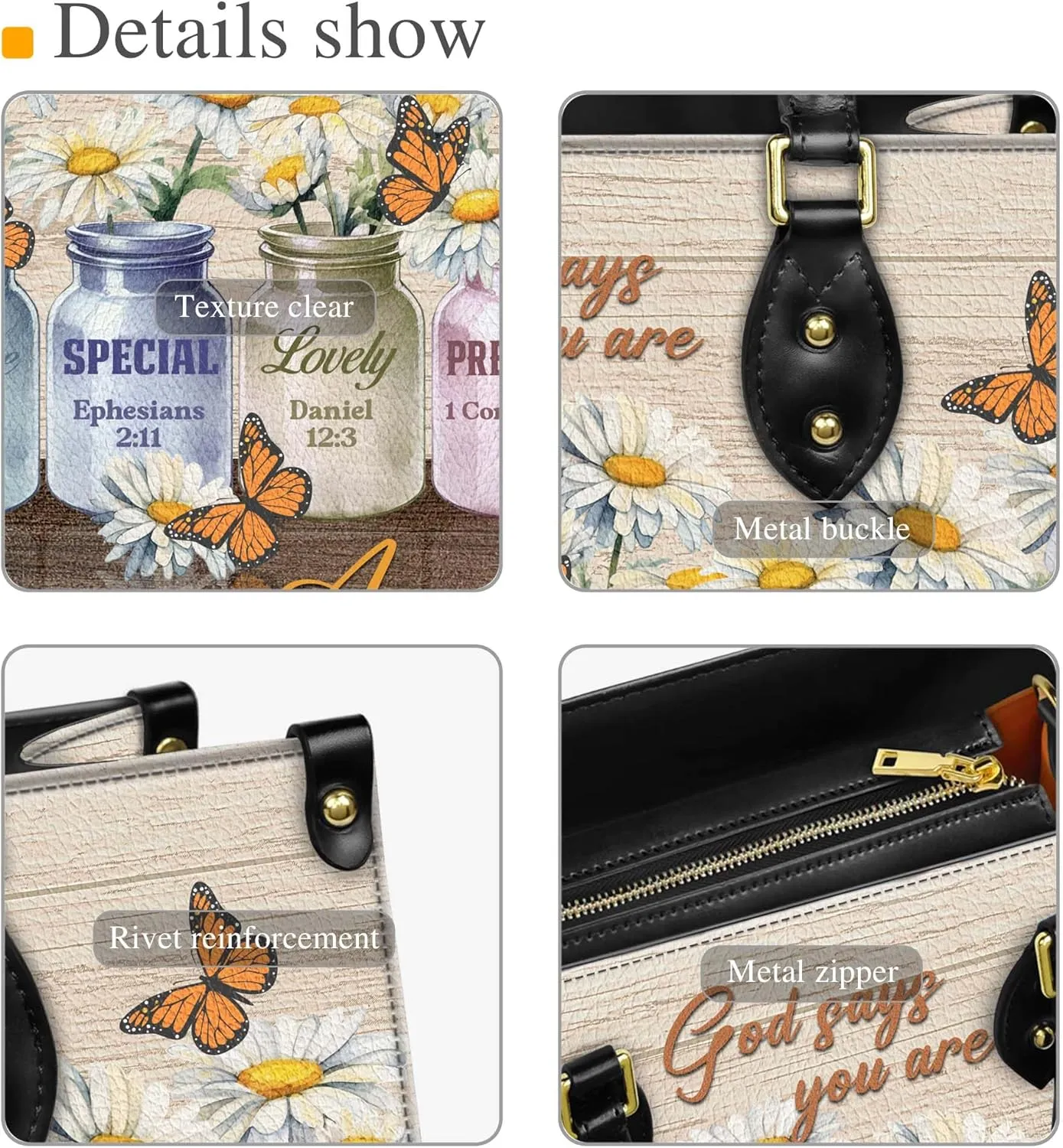 Personalized Leather Handbag for Women  Matching Purse and Wallet Set  Custom Name Church Bags, Mother's Day Gift