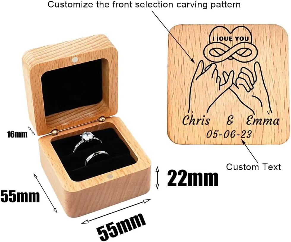 Personalized Matching Promise Rings for Couples with 2 Rings Wedding Rings Set for Him and Her Gold,Wedding Band for Women Cubic Zirconia Ring,Mens Engagement Rings Tungsten Size 5-13