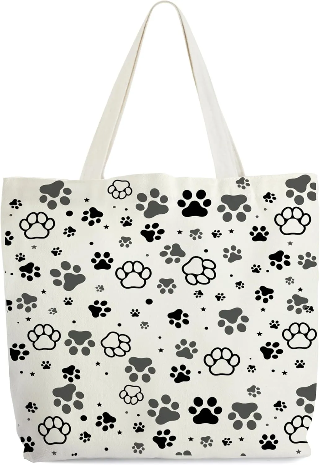Pet Tote for Women, I Can And I Will Tote, Dog Lover Gifts, Paw Print Library Book Bag, Doggie Shoulder Bag Gifts for Dog Lovers Pet Mom Women Friends Sisters Colleagues Veterinary -41
