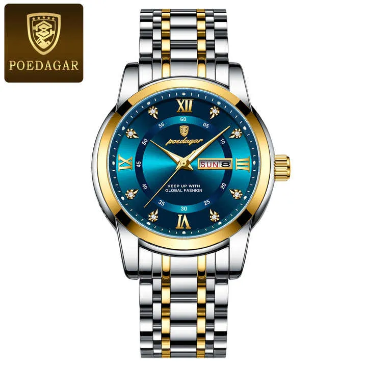 POEDAGAR ساعة يد . POEDAGAR Luxury Men's