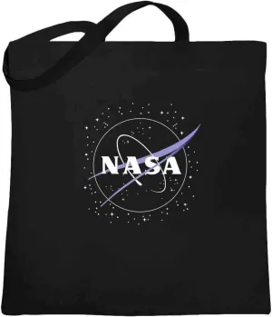 Pop Threads NASA Approved Meatball Logo With Stars Canvas Tote Bag