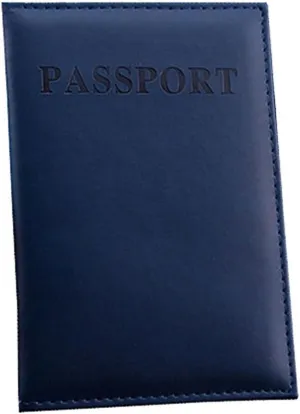 Protector Dedicated Cover Passport ID Card Holder Case Organizer Bag Canvas Shoulder Bag (Dark Blue, One Size)