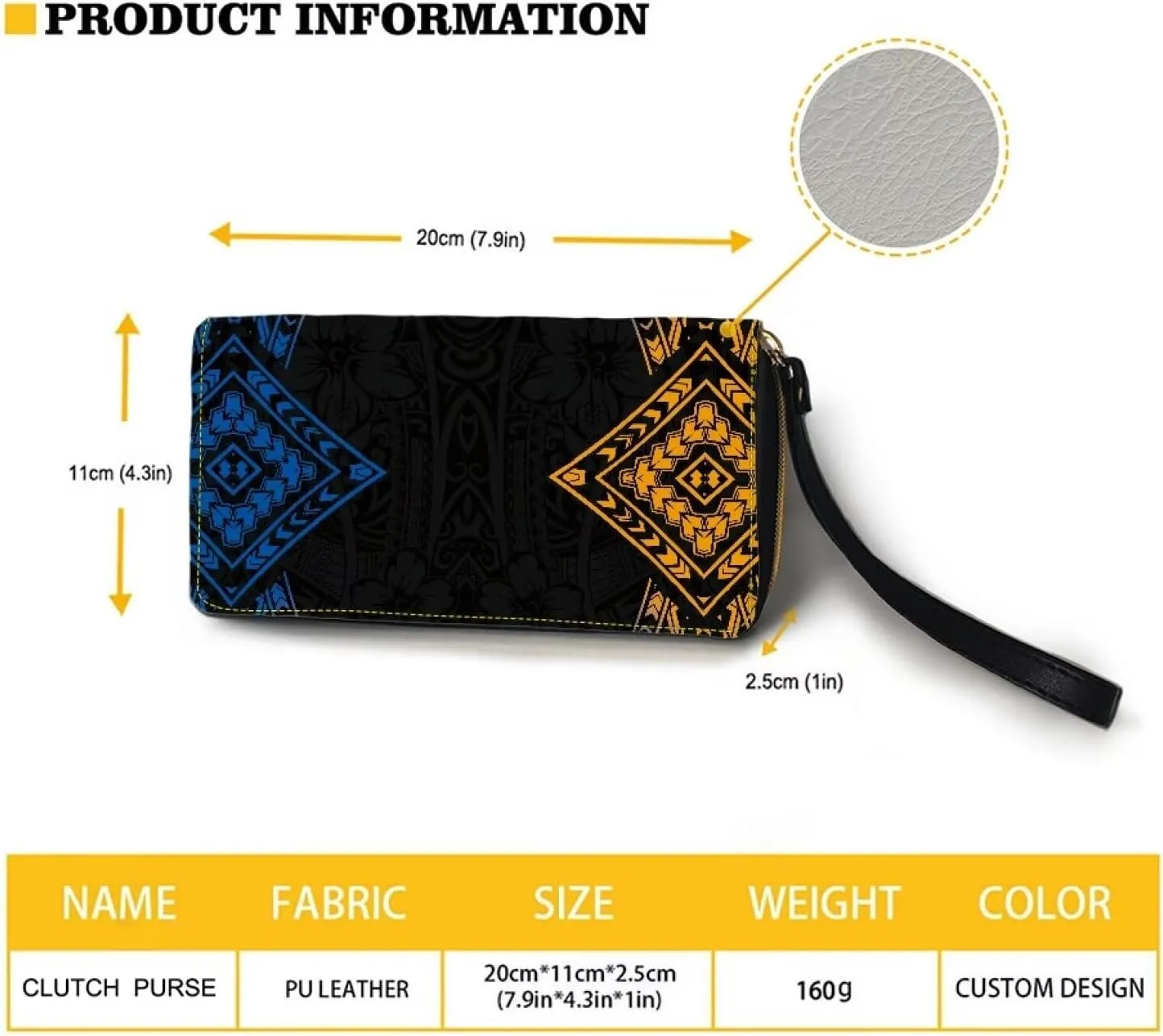 PU Leather Purse Samoan Polynesian Tribal Large Capacity Tote Bag Shoulder Bags Wallet Set 2pcs Shoulder Bags
